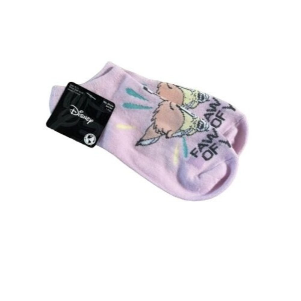 NWT No-Show Socks Disney Bambi “Fawned of You” Size 9-11 Pink Shoe